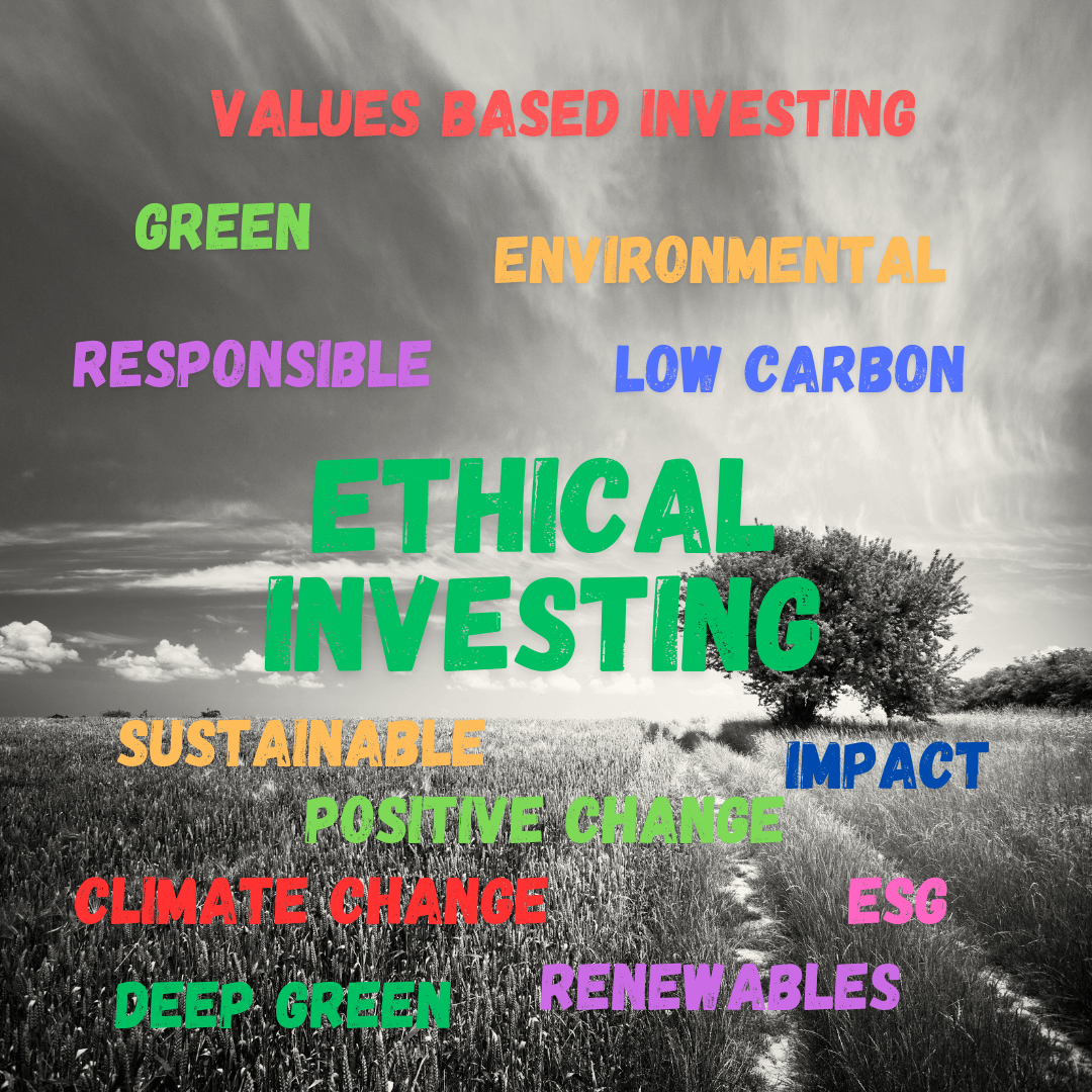 ethical investing word cloud